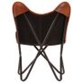 Butterfly Chairs 6 pcs Brown Kids Size Real Leather Image 6
