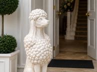 main image for ad Large White Poodle Garden Statue  Elegant Country House Dog Sculpture for Garden, Patio &amp; Entrance
