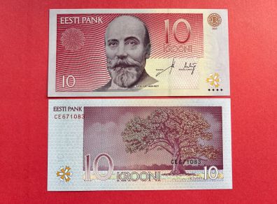 Estonia  10 Krooni  2007.  Pick 86b  ( uncirculated )