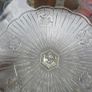 Vintage Pressed Clear Glass, Cheese Dome, Cheese Bell, Cheese Board, Dessert Dome, with matching Plate Image 9