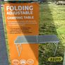 folding adjustable camping table Image 6