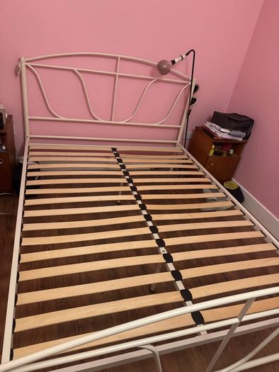 Metal frame king sized bed