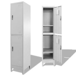 Locker Cabinet with 2 Compartments 38x45x180 cm