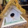 Thatched cottage bird house Image 2