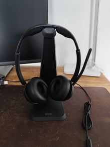 Epos Impact 1061T ANC Wireless Binaural On Ear Headset Bluetooth with Charging Stand