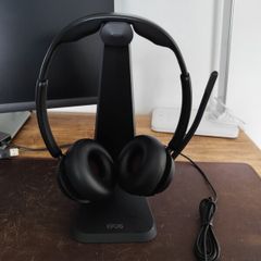 Epos Impact 1061T ANC Wireless Binaural On Ear Headset Bluetooth with Charging Stand