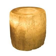 Selenite T-light Candle Holder