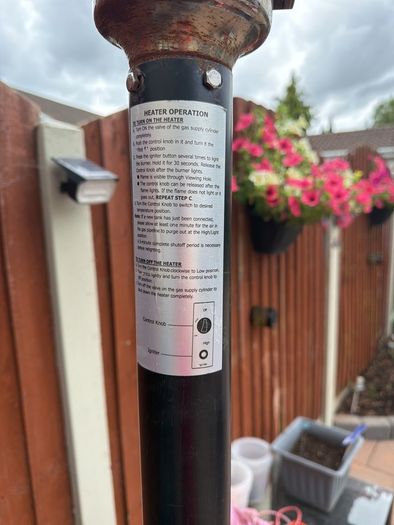 Patio heater.