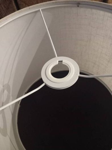 Cream lampshade