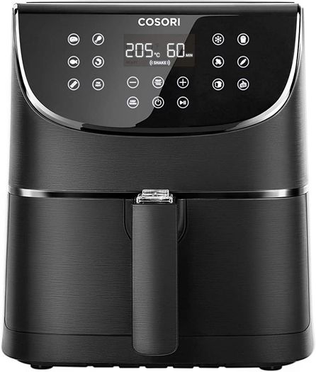 Air Fryers Oven, 5.5L XXL Oil Free Air Fryer 1500W with Rapid Air Technology for Healthy Fast Cooking & 55% Energy-Saving, 11 Presets, LED Onetouch Screen, Nonstick Basket, Dishwasher Safe (FREE POSTAGE)