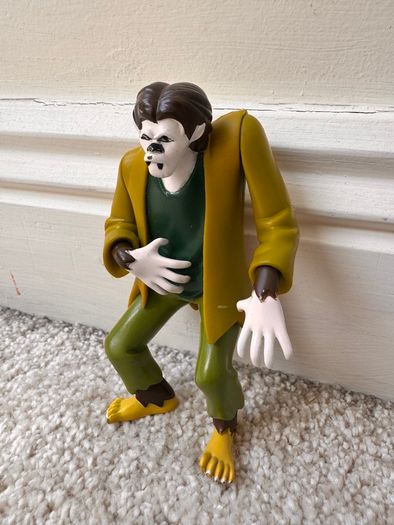 Scooby Doo WolfMan Monster Action Figure Hanna Barbera approx. 12 cm. Damaged foots Used Please see photos