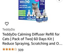 Cat calming diffusers and plug