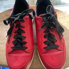 Ara Victoria Women's gore-tex red leather trainers uk 5