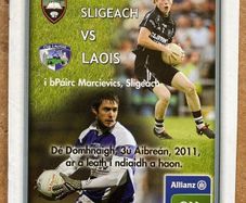 2011 Sligo v Laois - GAA Allianz Football League Programme