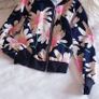 Light Flower Print Bomber - Size 8-10 Image 2