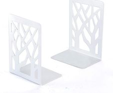 Book Ends, Bookends, Bookends Heavy Duty, Book Ends for Book Shelves, Decorative Metal Book Stopper or Bookworms Gifts, Abstract Desgin Book Dividers Holders Stand for Office, Library