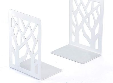 Book Ends, Bookends, Bookends Heavy Duty, Book Ends for Book Shelves, Decorative Metal Book Stopper or Bookworms Gifts, Abstract Desgin Book Dividers Holders Stand for Office, Library