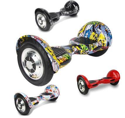 Hoverboard 10 Inch Electric Scooter All-terrain Two Wheels Self-Balancing Hoverboard Balance Skateboard Bluetooth+Remote Key+Bag