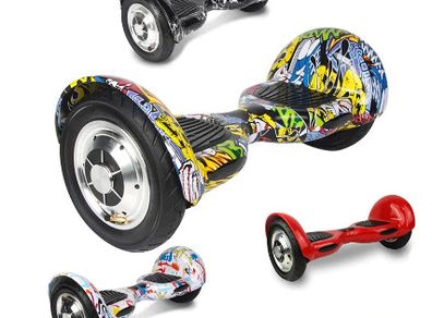 Hoverboard 10 Inch Electric Scooter All-terrain Two Wheels Self-Balancing Hoverboard Balance Skateboard Bluetooth+Remote Key+Bag