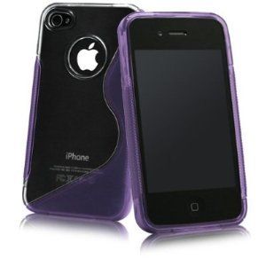 Protective Case S-Line Soft Gel Silicone Cover for iPhone 4 4S + Free Screen Protecor