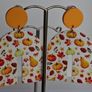 Autumnl Fever Leaf & Pumpkin Motif N Shape Clay Earrings Image 10