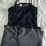 BNWT Liz Claiborne Collection Black Velvet Burnout Cami Dress UK 14 Image 9