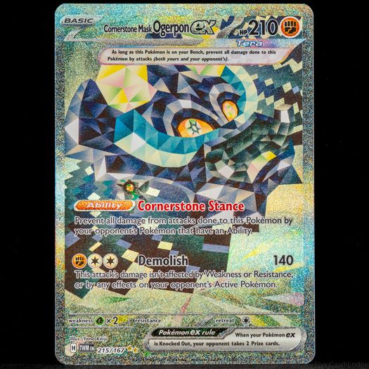 Cornerstone Mask Ogerpon EX 215/167 Special Illustration Rare Twilight Masquerade Pokemon Card