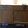 1950s sideboard with 2 drawers & sliding doors. Image 2