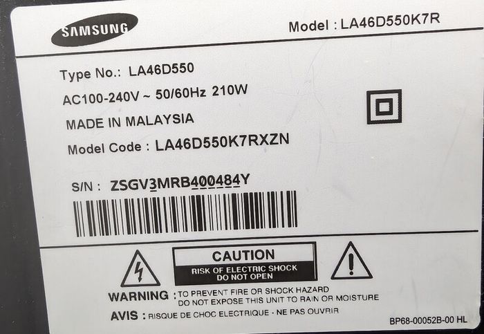 Samsung TV 46"