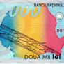 1999 Romania 2000 Lei Polymer Banknote P111b Solar Eclipse Polymer Folder Image 3