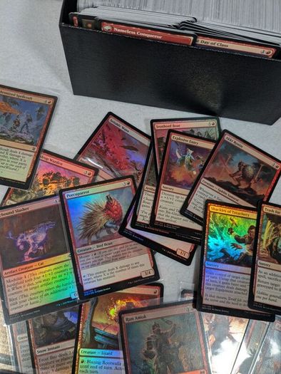 MTG cards in official storage box
