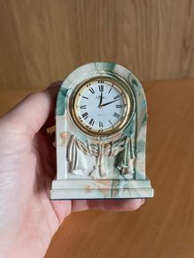 Vintage Aynsley Portland Ware miniature mantle clock