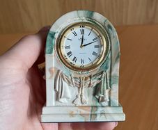 Vintage Aynsley Portland Ware miniature mantle clock