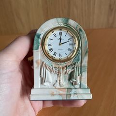 Vintage Aynsley Portland Ware miniature mantle clock