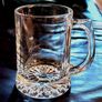 Six Vintage Glass Tankards Image 3