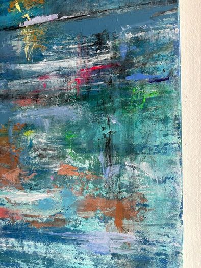 Original Abstract Painting Seascape
