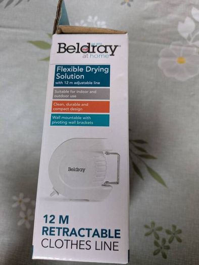 Brand New Beldray 12 M Retractable cloth line