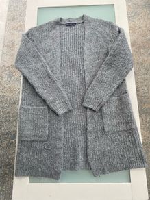 Long grey cardigan from M&S