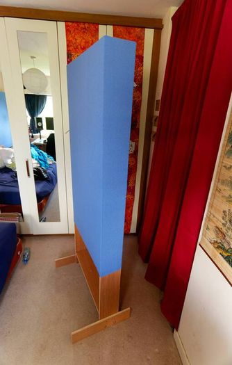 5x Acoustic Panels / Freestanding Gobos & Bass Traps (Camira Fabric / Non-Toxic Wood Fiber)