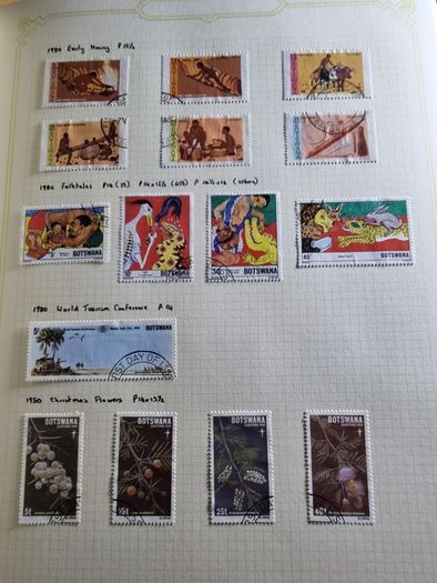 Stamp album 153 Botswana, Lesotho