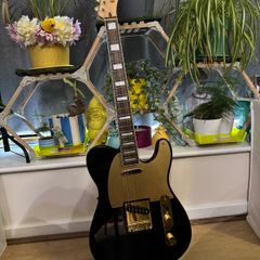 guitar Squier tele 40th anniversary gold, black