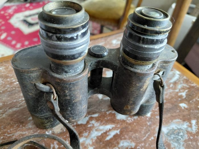 Vintage military field binoculars