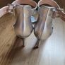 Silver High Heel Sandal uk06 Image 3