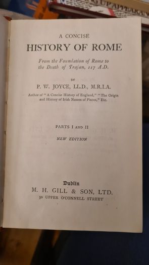 A Concise History Of Rome By P. We. Joyce. VINTAGE Hardback In Good Condition.