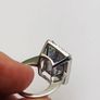 Brand New 18ct White Gold Mystic Topaz & Diamond Cocktail Ring Image 7