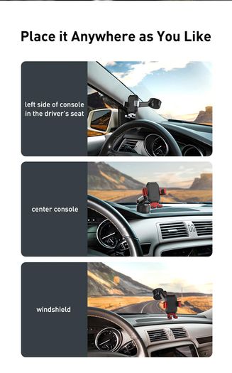Car Phone Holder Suction Cup Adjustable Universal Holder Stand in Car GPS Mount For iPhone 13 12 Pro Xiaomi POCO