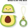 Cute Airpods Case, Airpods 2 Case, Funny 3D Cartoon Fruit Avocado Case, Soft Silicone Full Protection Shockproof Charging Case Cover with Keychain Airpods 1&2 case for Kids Girls Boys Women (FREE POSTAGE) Image 6