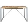 Dining Table 140x140x75 cm Rough Mango Wood Image 4
