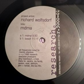 Richard Wolfsdorf Mdma/Bosch