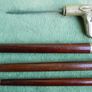 Vintage Walking Stick, Sword Stick Brass Handle that separates into 3 parts - Greyhound Head - Vintage walking stick Image 2
